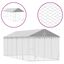 vidaXL Perrera de exterior con techo acero galvanizado plata 3x9x2,5 m, , large indicador imagen numero 14